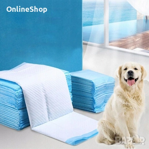 Хигиенни абсорбиращи постелки за животни, Направени от 6 слоя, XL, снимка 4 - За кучета - 53576470
