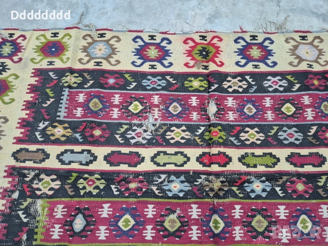 Стар Чипровски килим, снимка 4 - Антикварни и старинни предмети - 53292982