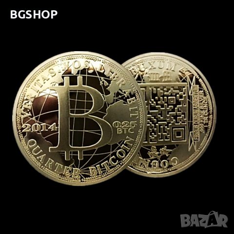 0.25 Биткойн монета / 0.25 Bitcoin Coin ( BTC ) - Gold, снимка 4 - Нумизматика и бонистика - 39123952