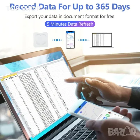 SURLABA XF-930A Bluetooth Термометър Хигрометър, снимка 6 - Други - 48508000