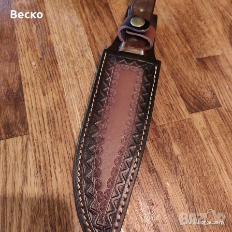 Кания за нож / 17х4.5см. кожена., снимка 4 - Ножове - 53713434