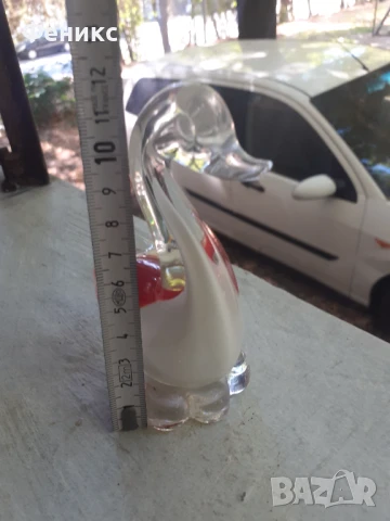 Пате Лебед Мурано, снимка 4 - Антикварни и старинни предмети - 51357843