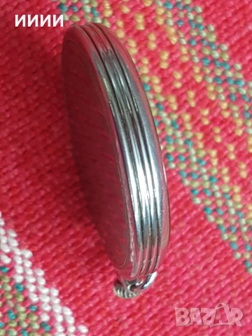 Джобен часовник Молния 1955г, снимка 3 - Антикварни и старинни предмети - 53190409