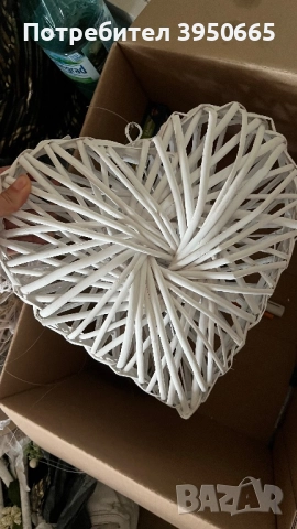 Декорация, бяло, сърца