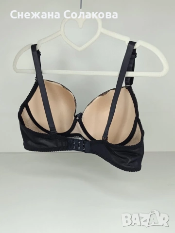 Луксозен сутиен в черен и бежов цвят /чашка D/, снимка 3 - Бельо - 53568302