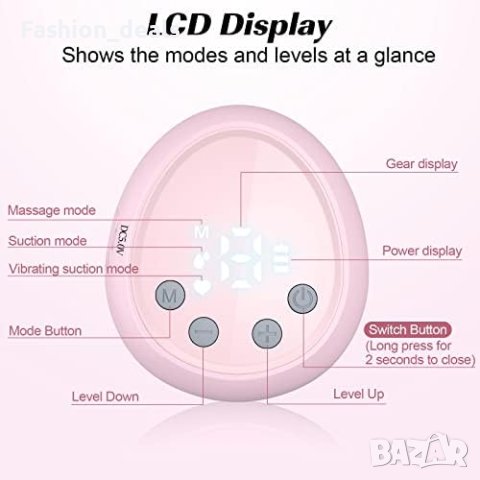 Нова Двойна Електрическа помпа за кърма/3 режима 9 нива LED дисплей/Майки, снимка 4 - Помпи за кърма - 41468413