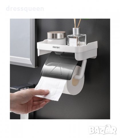 47500 Рафт с поставка за тоалетна хартия, снимка 5 - Етажерки - 34230638