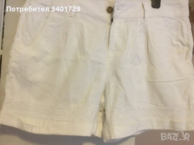 Бели къси, снимка 1 - Къси панталони и бермуди - 41416050
