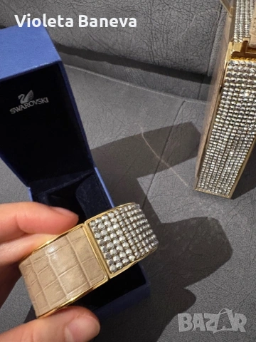 оригинален лимитиран, винтидж комплект Swarovski, включващ елегантна дамска чанта и гривна, снимка 11 - Бижутерийни комплекти - 53306797