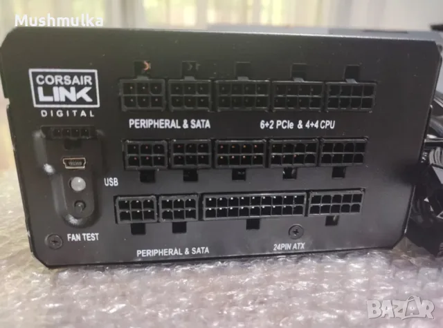 Продавам работещо захранване Corsair RM1000i - 80 PLUS Gold, снимка 4 - Захранвания и кутии - 55979697