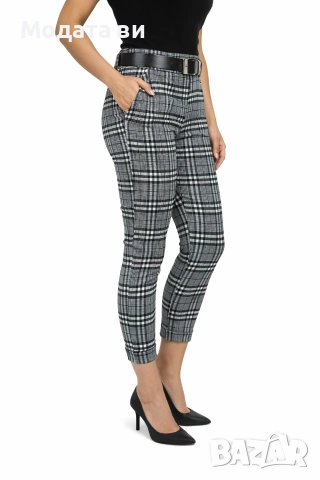 🔴Еластичен Спортно-елегантен панталон-каре. 