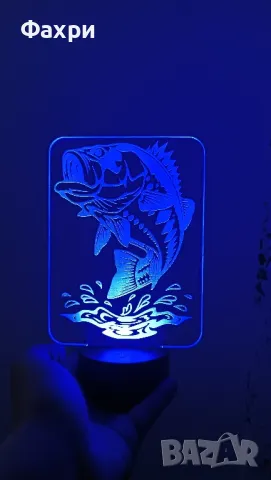 Нощни лампи на тема лов и риболов , снимка 7 - Лед осветление - 49598585