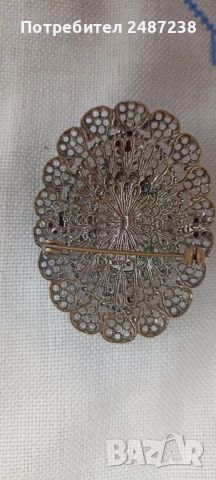 Стара брошка с камея, снимка 2 - Антикварни и старинни предмети - 52857626