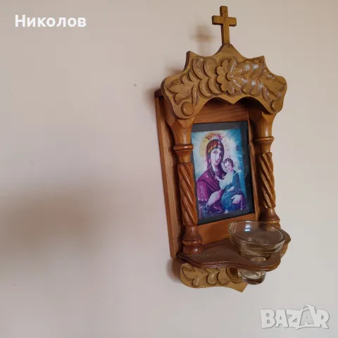 Кандило Дева Мария Ест. Дърво"10€"!+Доставка!, снимка 2 - Икони - 55834911