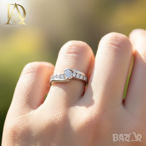 Нов Златен Пръстен с 1.16кт Естествени Брилянти , снимка 2 - Пръстени - 40069799