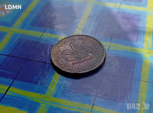 10 Pfennig 1988 G Федерална Република Германия, снимка 2 - Нумизматика и бонистика - 52063374
