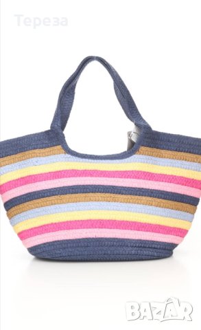 🆕Цветна сламена чанта, снимка 2 - Чанти - 42471312