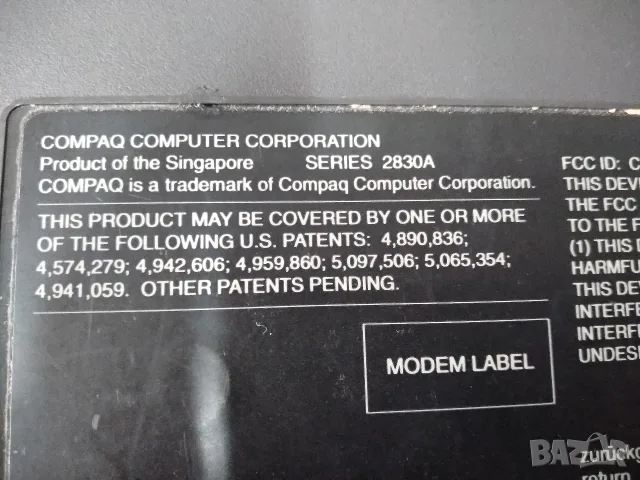 Ретро, лаптоп от '90 години COMPAQ Contura Aero 4/33C, снимка 9 - Антикварни и старинни предмети - 56081388