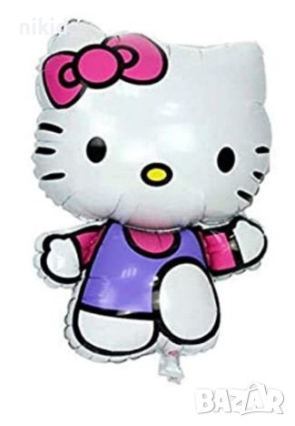 Hello Kitty Кити голям балон фолио фолиев хелий или въздух парти рожден ден, снимка 1 - Други - 41081761
