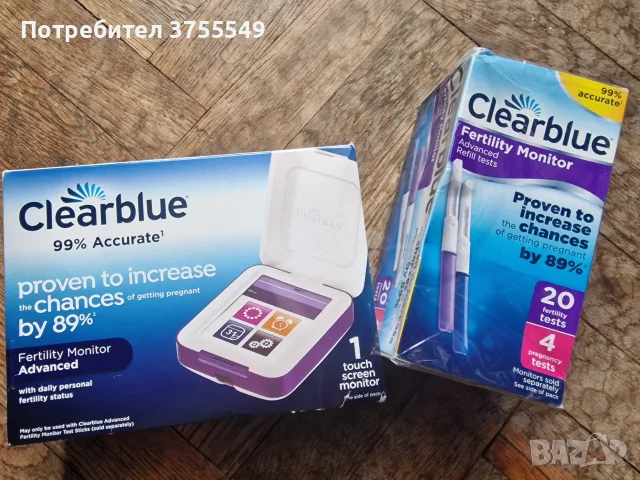 Clearblue Advanced Fertility Monitor + 24 теста – нов комплект – €130, снимка 2 - Уреди за диагностика - 56224960