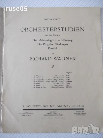 Ноти "ORCHESTERSTUDIEN aus den Werken von R.WAGNER"-20стр., снимка 2 - Специализирана литература - 50839444