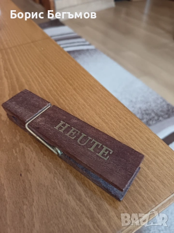 Голяма немска дървена щипка, снимка 9 - Антикварни и старинни предмети - 53556377