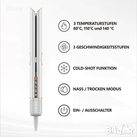 Whipl® Straithair Pro - air преса за коса с топъл въздух
, снимка 6 - Преси за коса - 56245488