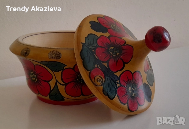 Руска красива ръчно рисувана кутия