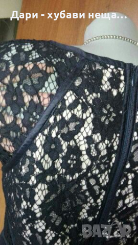 Изискана рокля в тъмно синьо и черно🍀❤M,L❤🍀арт.4070, снимка 5 - Рокли - 36139028