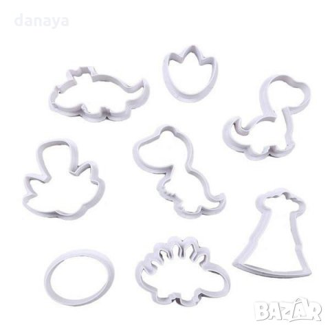 2308 Комплект форми за сладки Джурасик парк, 8 броя, снимка 11 - Форми - 34023025