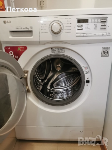 Пералня LG - модел F14B8TDA-инверторен мотор,8 кг,1400об/мин,Клас A+++ , снимка 2 - Перални - 52672884