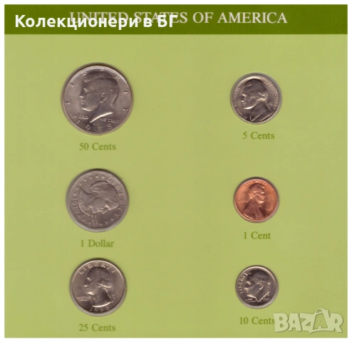 СЕТ ШЕСТ МОНЕТИ ОТ САЩ /виж описанието/, снимка 2 - Нумизматика и бонистика - 53649563