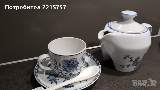 Унгарски к-т чаши за кафе и чайник., снимка 4 - Антикварни и старинни предмети - 38526499