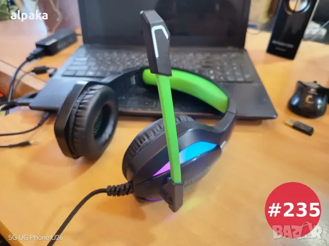 Геймърски слушалки с микрофон Krysenix PG1 RGB (за PC, PS4/PS5, Xbox, Switch)