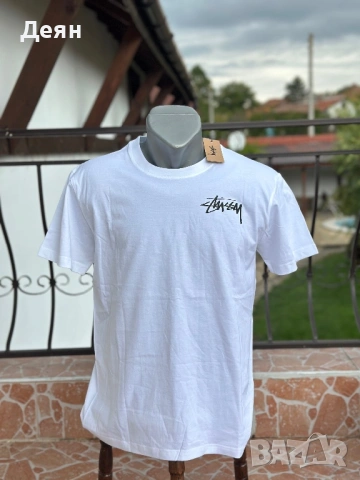 Stussy бяла тениска, снимка 2 - Тениски - 53047926