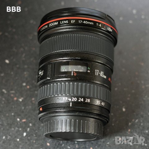 Обектив Canon EF 17-40 mm f/4L USM Lens /17 - 40 mm, снимка 3 - Обективи и филтри - 41332032