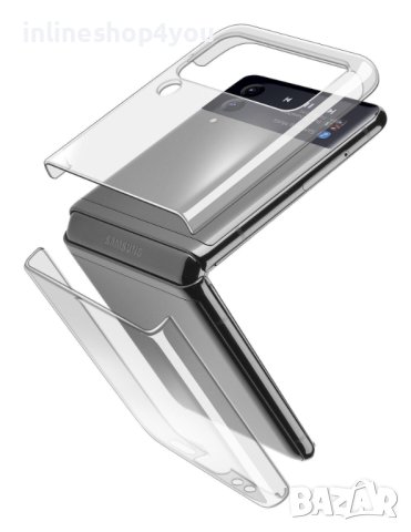 Прозрачен Кейс за Samsung Galaxy Z Flip5 | Flip4 | Flip3, снимка 3 - Калъфи, кейсове - 42557907