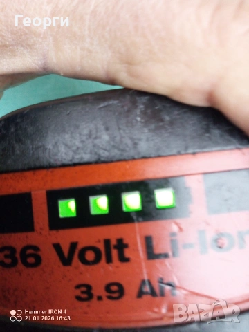 Батерия HILTI 36V 3.9Ah, снимка 2 - Други инструменти - 53178207