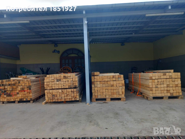 Дървен материял на изгодна цена област велико търново може и доставка най ниски цени  8х8/3м 12лв 8х, снимка 4 - Строителни материали - 44817405