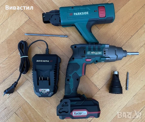Нов акумулаторен винтоверт за гипс картон Parside, снимка 5 - Винтоверти - 50515425