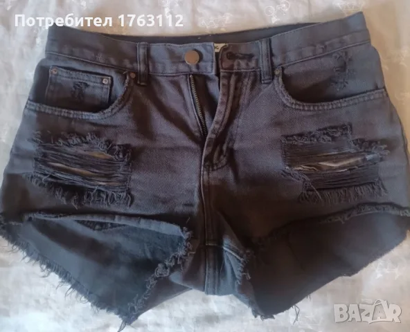 Billabong дамски черни дънкови шорти, размер 26, само изпрани