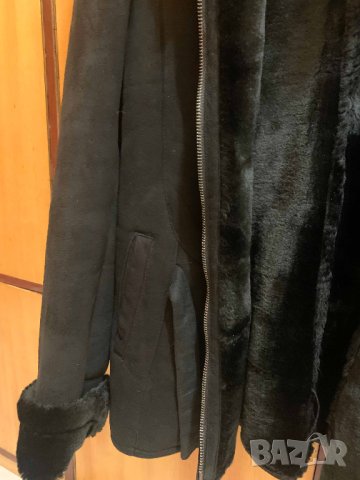 черно палто/кожухче с качулка, снимка 9 - Палта, манта - 42236449