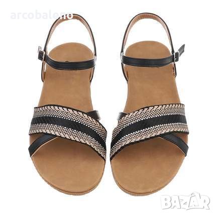 Дамски сандали на клин, 2цвята , снимка 9 - Сандали - 41481019