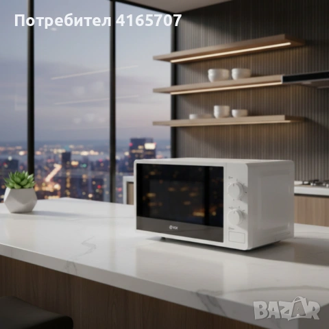 Микровълнова фурна VOX M-30, 700W, 20л с механичен таймер, снимка 2 - Микровълнови - 53527889