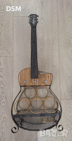 нова Поставка за Бутилка LED - Китара за Вино - 80см, снимка 3 - Други стоки за дома - 44612969