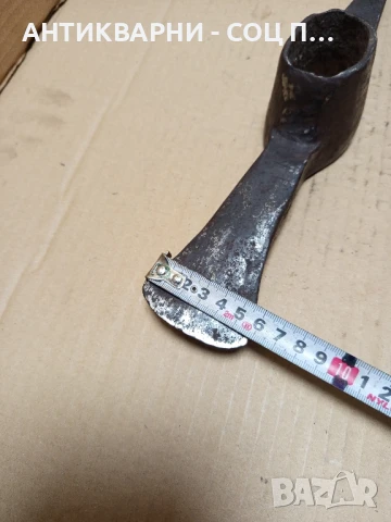 Соц Стара Ръчно Кована Киркобрадва Тегло 1.800кг., снимка 14 - Антикварни и старинни предмети - 51370728