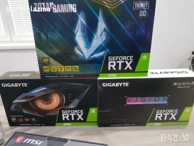 Чисто нова видеокарта MSI GeForce RTX 3080 Ti Gaming X Trio 12G, 12288 MB GDDR6X, снимка 7 - Видеокарти - 34432443