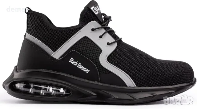 Black Hammer - Мъжки обувки със стоманена противоударна предница, снимка 4 - Други - 49795331