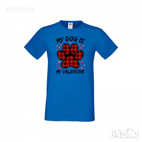 Мъжка тениска Свети Валентин My Dog Is My Valentine 2, снимка 2 - Тениски - 35715917