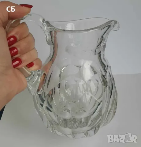 Кристални кана, ордьовър, бонбониера и свещник, снимка 3 - Други - 48780605